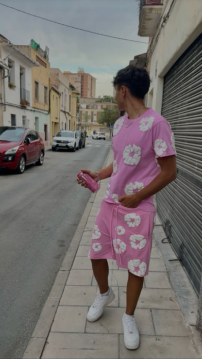 FLOWER SHORTS - Pink