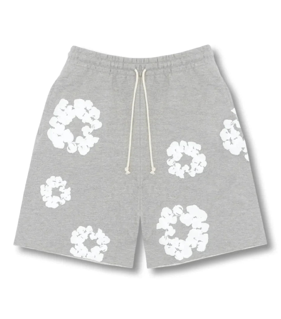 FLOWER SHORTS - Grey