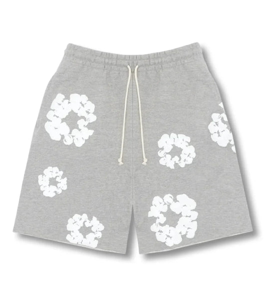 FLOWER SHORTS - Grey