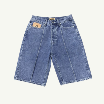ALCATRAZ - STAR DENIM SHORTS