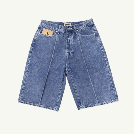 ALCATRAZ - STAR DENIM SHORTS