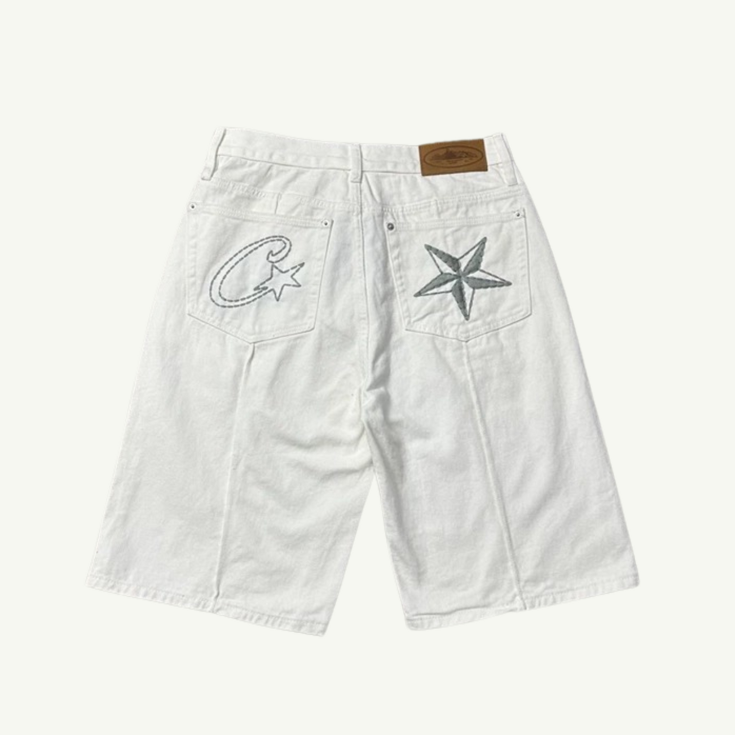 ALCATRAZ - STAR DENIM SHORTS