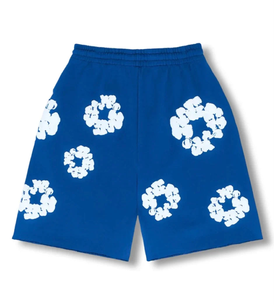 FLOWER SHORTS - Blue